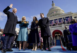 The moment Joe Biden swore in as 46th President