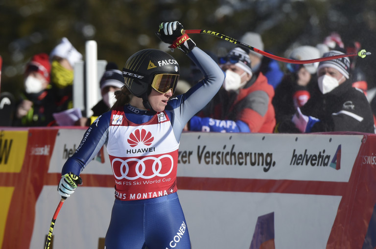 Coppa del Mondo di sci alpino, discesa libera femminile a Crans Montana in Svizzera