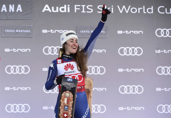 Coppa del Mondo di sci alpino, discesa libera femminile a Crans Montana in Svizzera