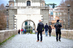 Maltempo a Roma, piena del fiume Tevere