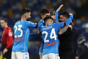 Matteo Politano Napoli esultanza dopo il gol - Napoli vs Parma - Serie A TIM 2020/2021