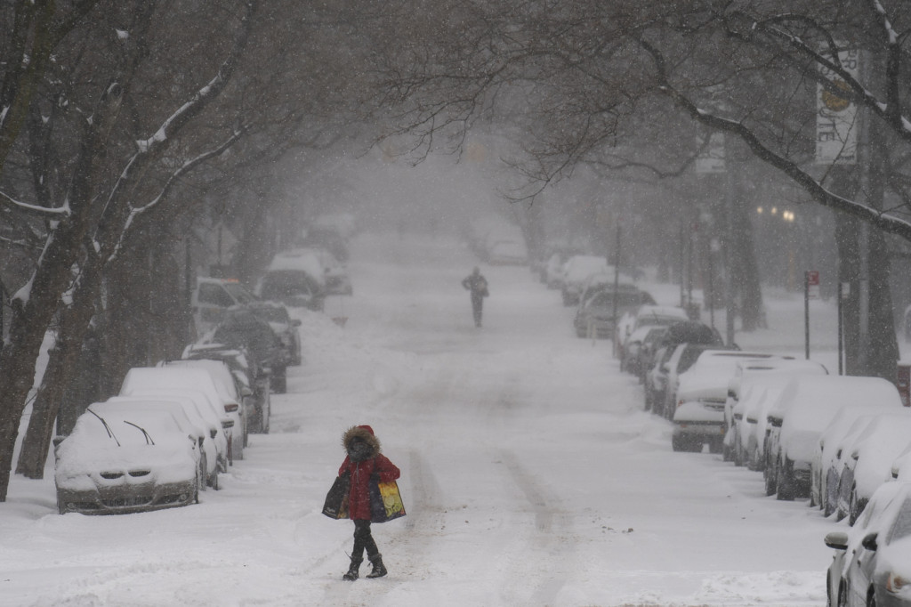 Galleria foto 'Super nevicata a New York: le persone sciano in centro città – FOTOGALLERY' - foto 11