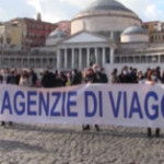 Turismo al palo, a Napoli protestano agenti di viaggio: “Chiediamo anno bianco fiscale e ristori”