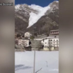 Cogne, imponente valanga rischia di travolgere il paese di Epinel