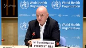 Il presidente della Fifa, Gianni Infantino