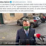 Salvini: “Diremo sì alla richiesta di Mattarella ma mai a patrimoniale e aumento tasse”