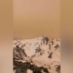 La polvere del Sahara colora di rosso la neve delle Alpi piemontesi