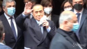 Berlusconi arriva alla Camera