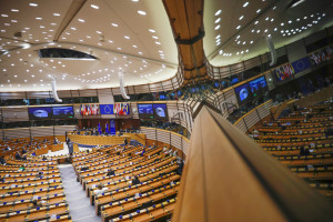 Brexit, la Presidente della Commissione europea Ursula von der Leyen al Parlamento europeo a Bruxelles