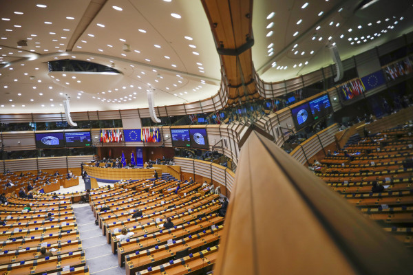 Brexit, la Presidente della Commissione europea Ursula von der Leyen al Parlamento europeo a Bruxelles
