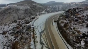 la neve imbianca anche l'Arabia Saudita