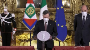 Mario Draghi presenta la sua squadra