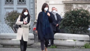 L'arrivo di alcuni ministri al Quirinale