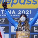 Marta Bassino, medaglia oro. Cortina d'Ampezzo