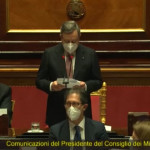 Governo: Draghi ringrazia Conte, standing ovation in Senato