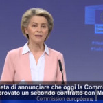 Vaccini, l’annuncio di von der Leyen: “Approvato contratto con Moderna per 300 milioni di dosi”