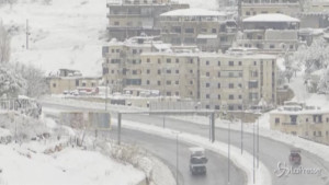 Neve nella Valle della Bekaa