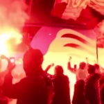 Bergamo, assembramento di tifosi davanti allo stadio per Atalanta-Real: fumogeni e petardi
