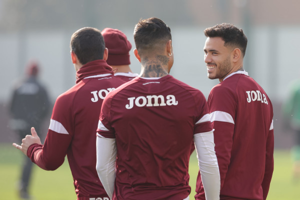 Un momento dell'allenamento - Antonio Sanabria (Torino F.C.)