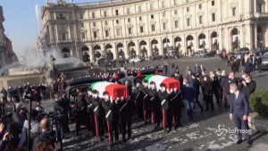 Funerali di Stato a Roma per Attanasio e Iacovacci, l'arrivo delle salme