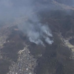 Giappone, bruciano le foreste a nord di Tokyo