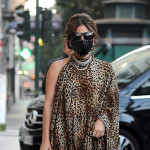 Lady Gaga a Roma per il film ‘Gucci’, paparazzata in abito animalier