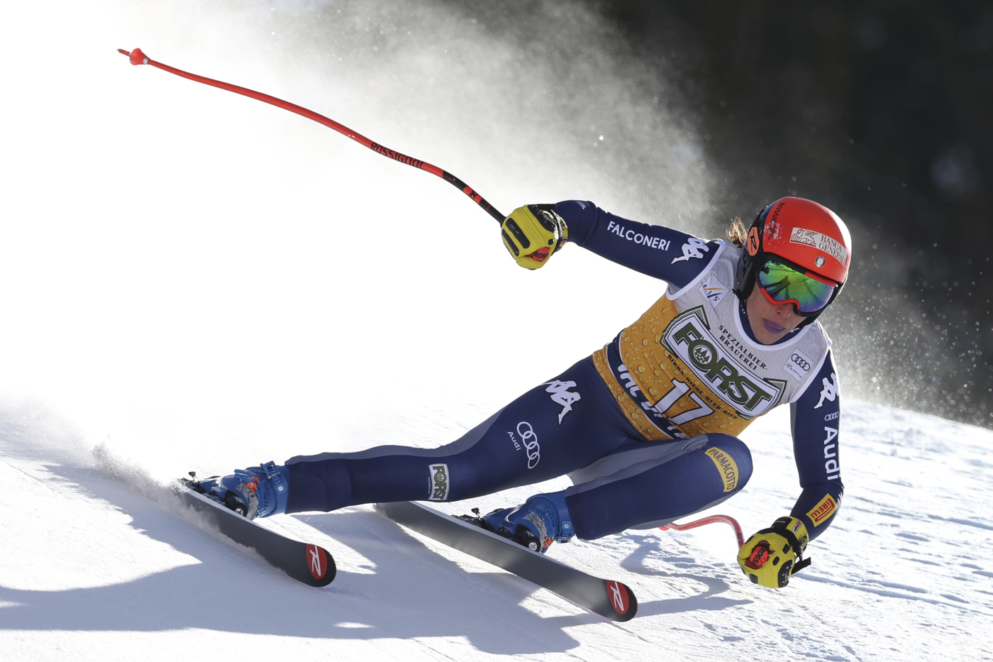 Federica Brignone splendida, è suo il superG in Val di Fassa