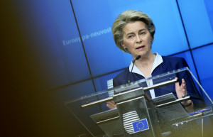 Ursula von der Leyen, riunione del Consiglio Europeo in videoconferenza