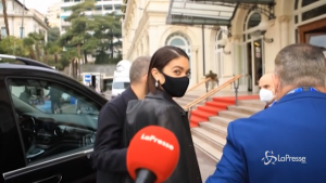 Arrivo di Elodie al Casinò