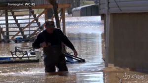 Il fiume Ohio esonda nel West Virginia