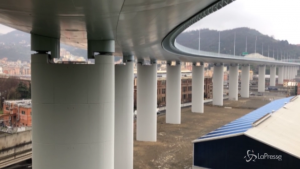 Nuovo ponte Morandi tra luci e tecnologia