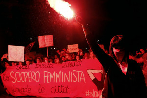 Festa della Donna, manifestazione di Non una di meno