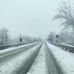 Neve di marzo in provincia dell’Aquila