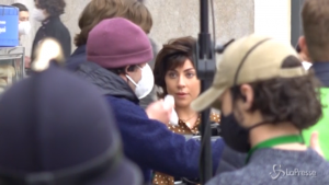 Lady Gaga in piazza Duomo