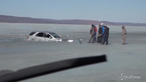 Pesca sul ghiaccio in Russia