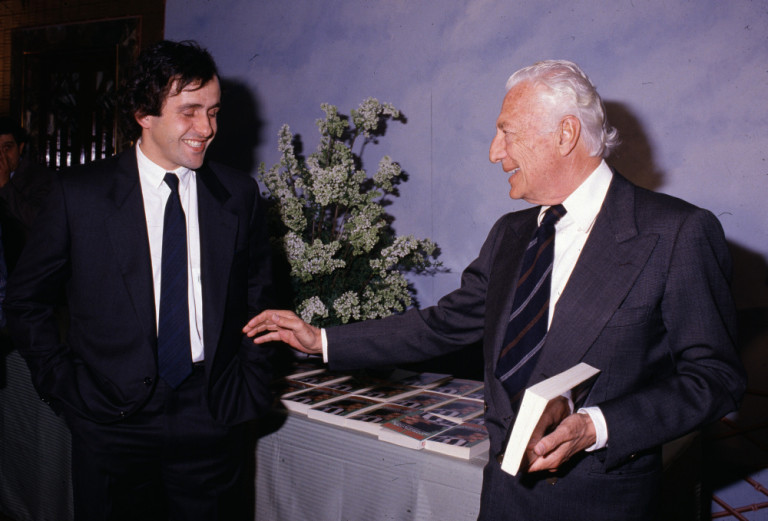 Platini con l'avvocato Giovanni Agnelli