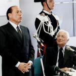 IL SENATORE GIOVANNI AGNELLI CON SILVIO BERLUSCONI