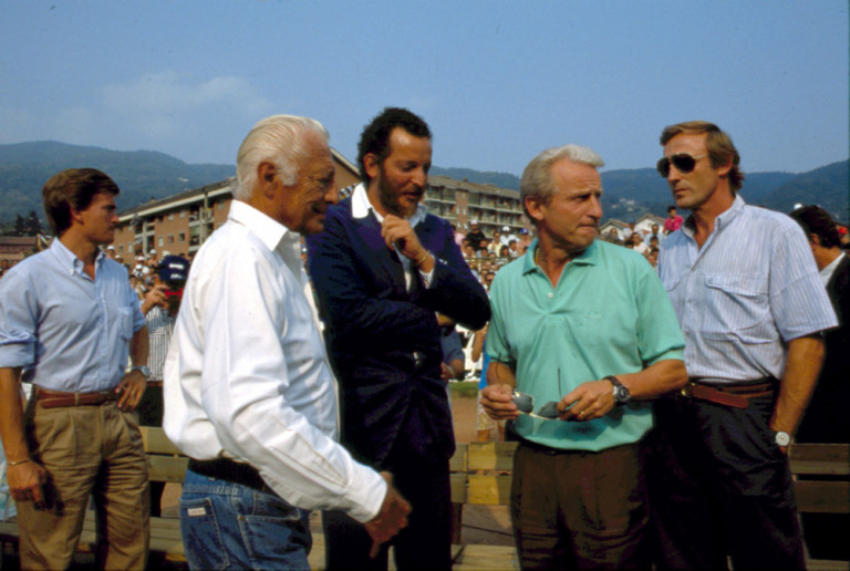 Gianni Agnelli, il figlio Edoardo, Giovanni Trapattoni, Francesco Morini