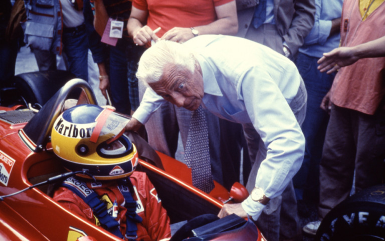 Michele Alboreto con Gianni Agnelli