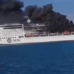 Grecia: fiamme a bordo di una nave di MSC Crociere