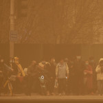 Cina: Pechino smog e tempesta di sabbia