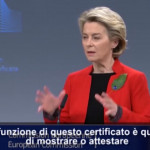 Covid, von der Leyen: “Certificato per libertà di circolazione sicura”