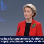 Vaccino AstraZeneca, von der Leyen: “Ridotta la produzione, 30 milioni di dosi entro la fine del mese”