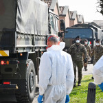 l'arrivo del convoglio al Cimitero Monumentale della Certosa