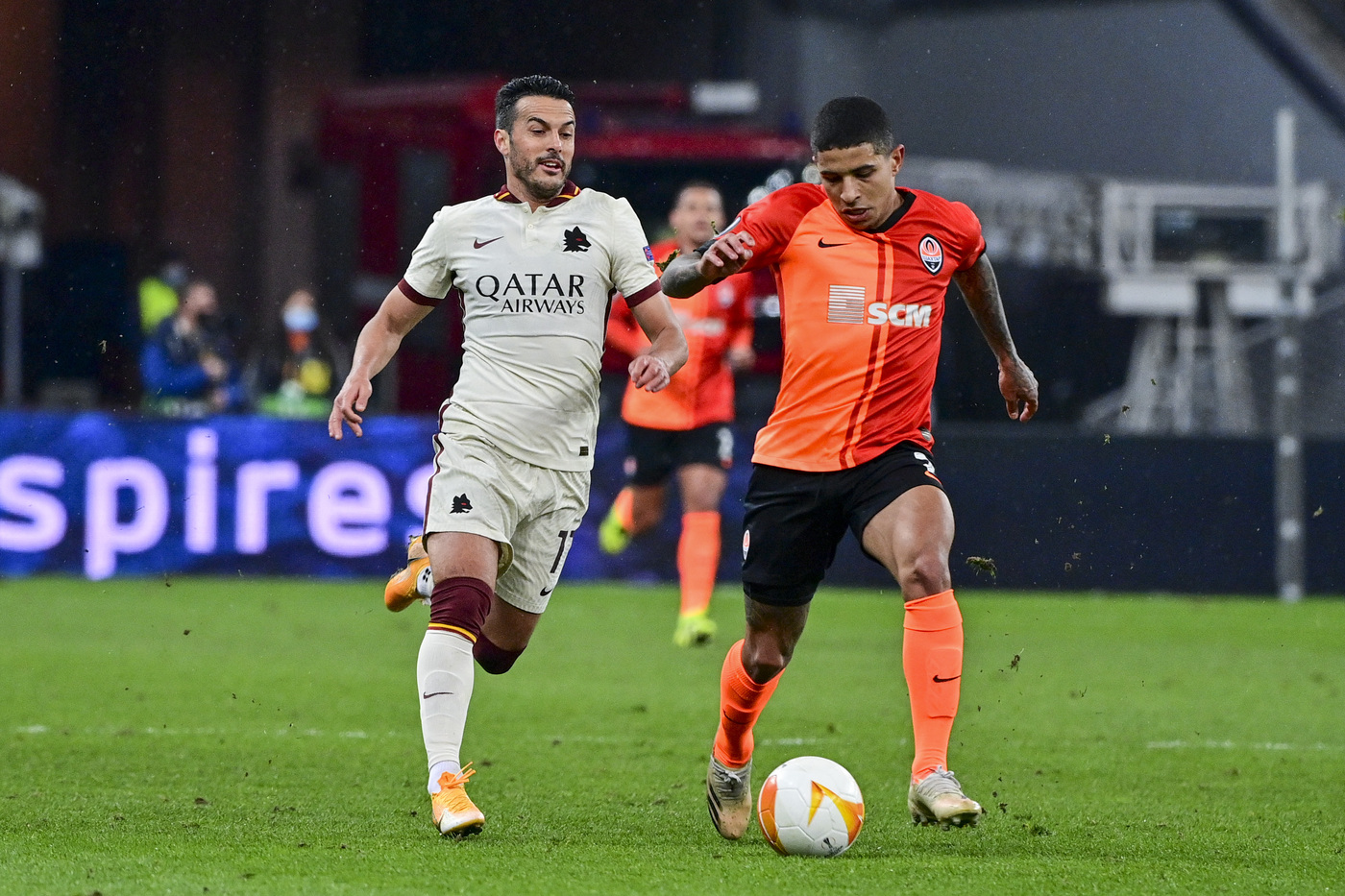 Europa League, Mayoral spinge Roma a Kiev: Shakhtar ko 2-1, Roma ai quarti Europa League, Mayoral spinge Roma a Kiev: Shakhtar ko 2-1, Roma ai quarti