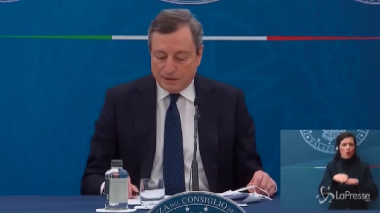Vaccini, Draghi: “Farò Astrazeneca, anche mio figlio l’ha fatto”