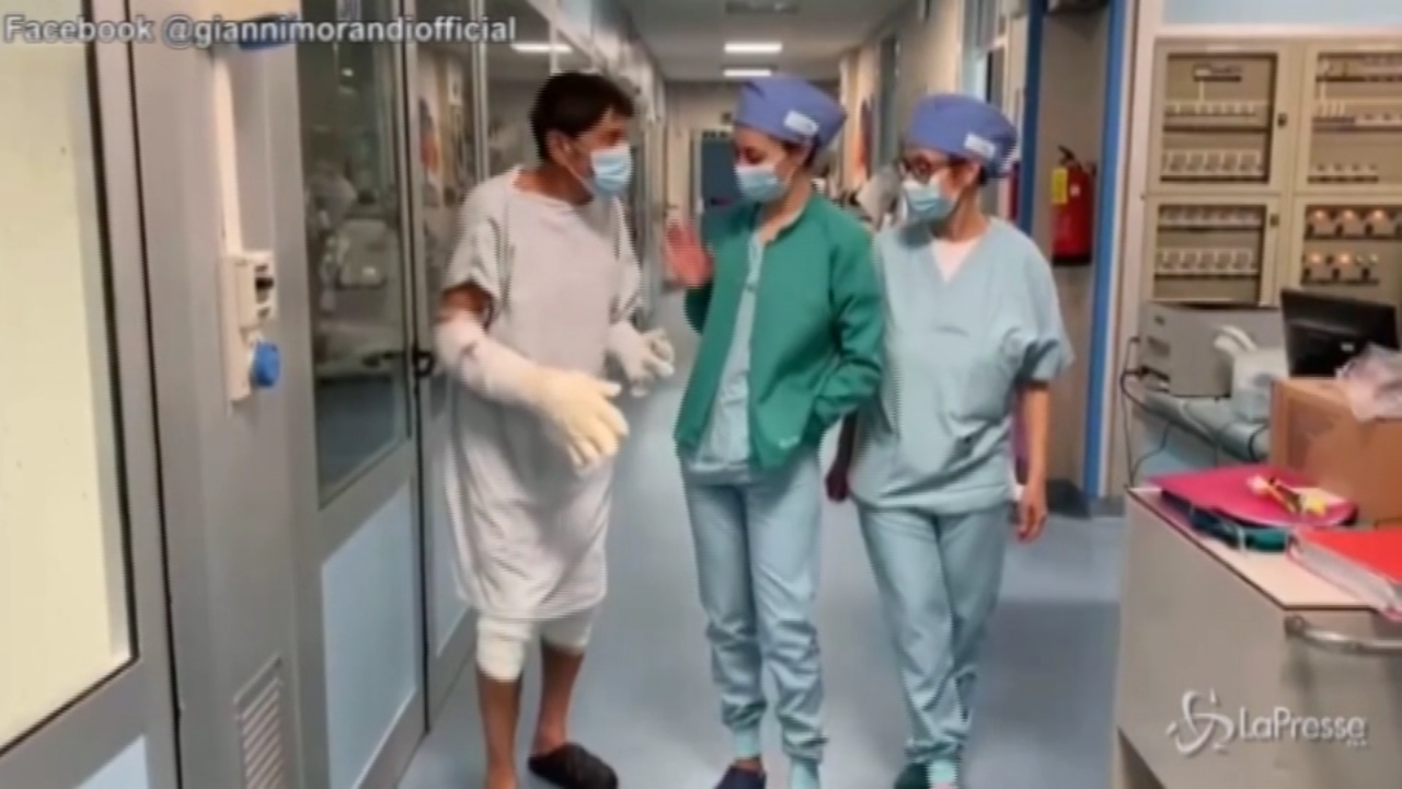 Morandi dall’ospedale ringrazia i medici: “Sono stato veramente fortunato”