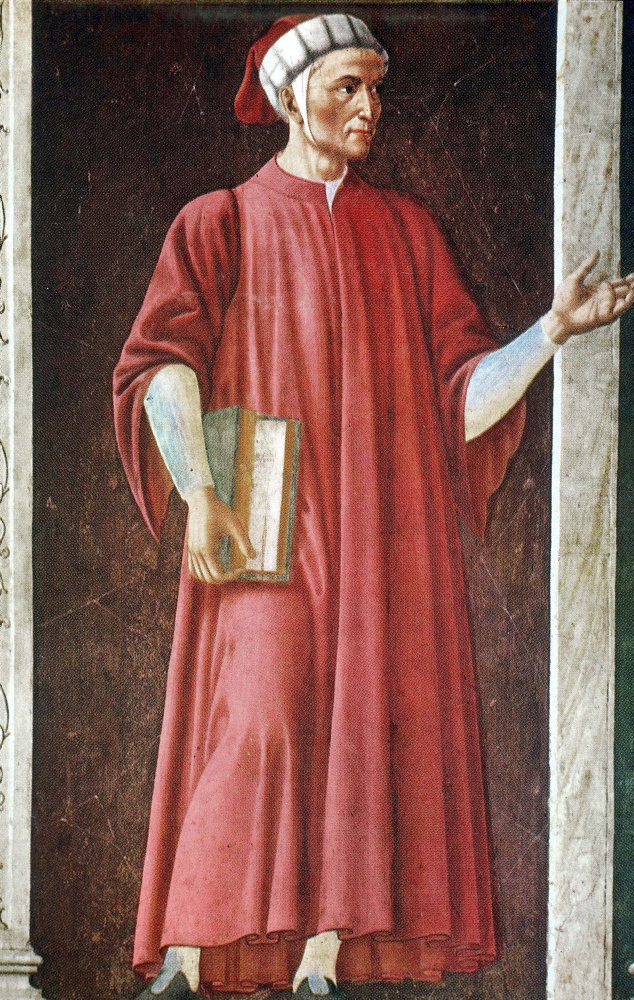 Il poeta Dante Alighieri - Nato a Firenze nel 1265 e morto a Ravenna nel 1321