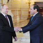 Vladimir Putin incontra ilpresidente egiziano Abdel Fattah El-Sisi al Cairo