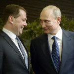 Vladimir Putin incontra il Dmitry Medvedev